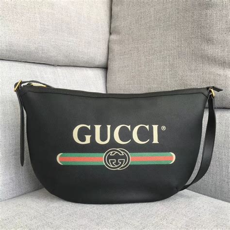 gucci print half-moon hobo bag|gucci signature large hobo bag.